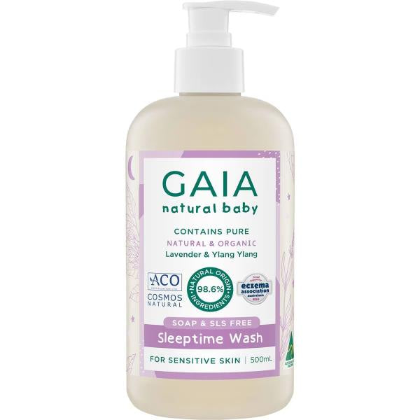 Gaia Natural Baby Bath Wash Sleeptime 500ml