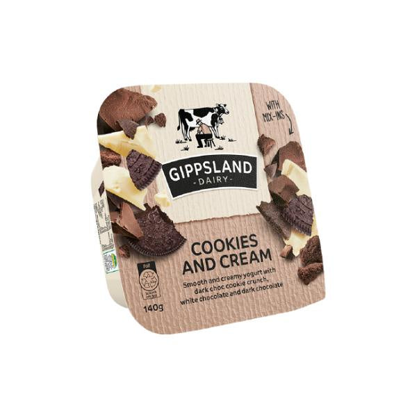 Gippsland Dairy Cookies & Cream Mix-in Yoghurt 140g