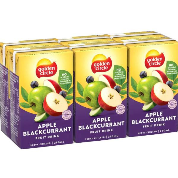 Golden Circle Apple Blackcurrant 250ml x 6pk