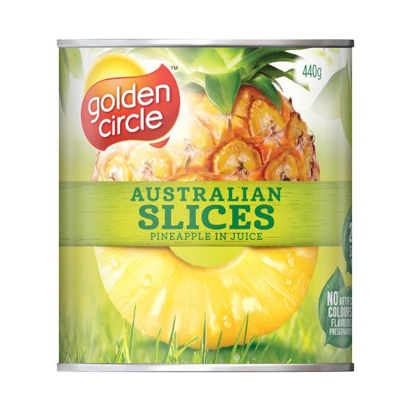 Golden Circle Pineapple Sliced In Natural Juice 440g