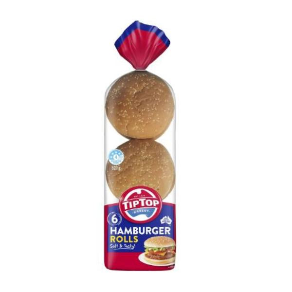 W. Tip Top Hamburger Rolls 6pk