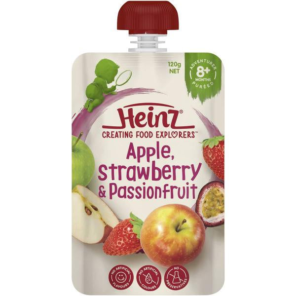 Heinz Apple, Strawberry & Passion Fruit Baby Food 8+ Months 120g