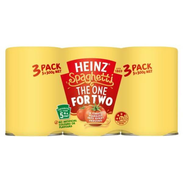 Heinz Tomato and Cheese Spaghetti 3 x 300g