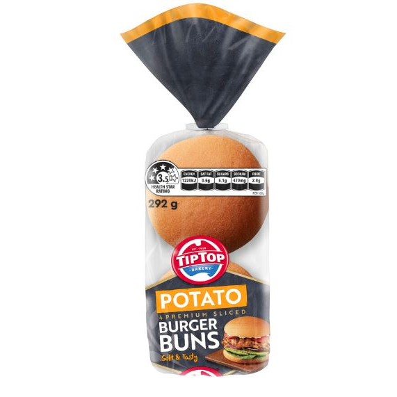 W. Tip Top Potato Bun 4pkt