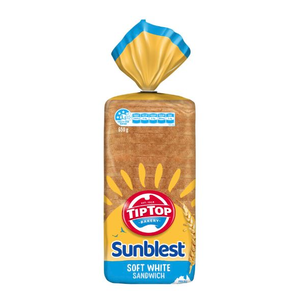 S. Sunblest Bread White Sandwich 650g