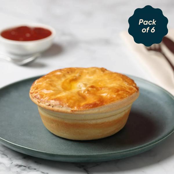 Ivans Australian Beef Pie 330g (6pk)