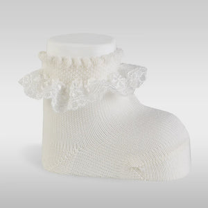 JC 30936 Lace Edging Perle Bootie