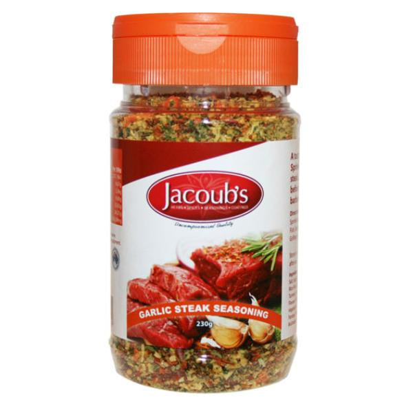 Jacoubs Garlic Steak Seasoning 230g