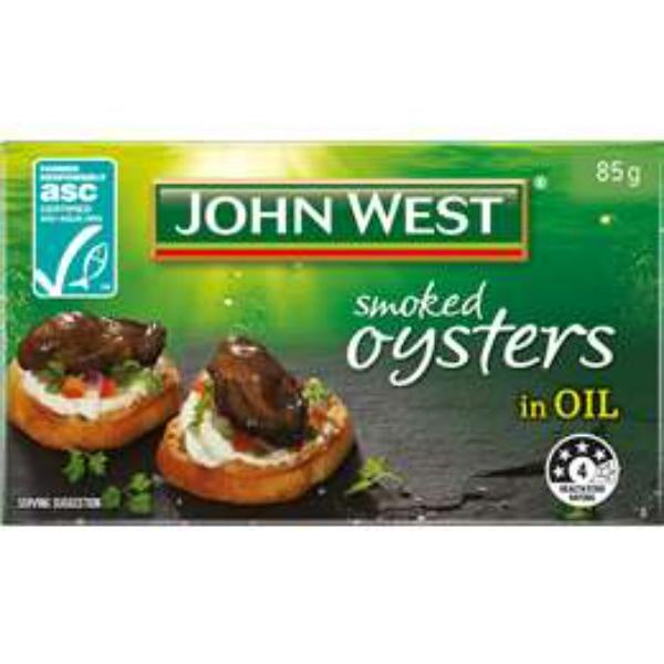 John West Oysters Smoked in BBQ Sauce 85g