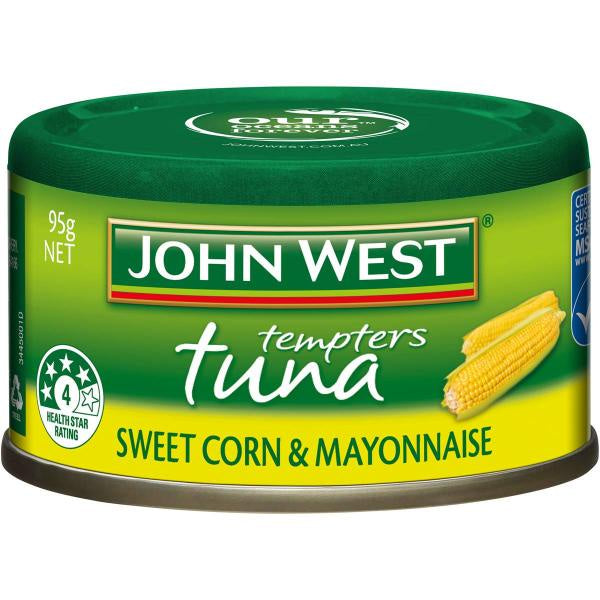 John West Tuna Tempters Sweetcorn and Mayonnaise 95g