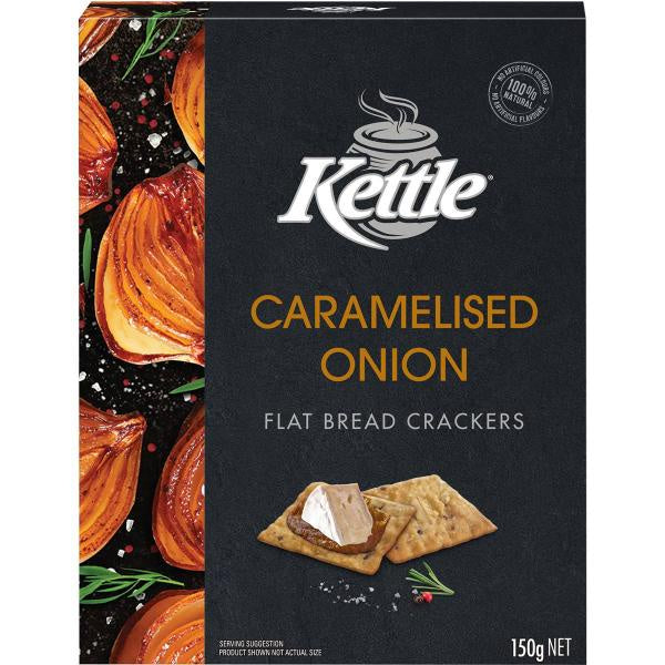 Kettle Caramelised Onion Flat Bread Crackers 150g