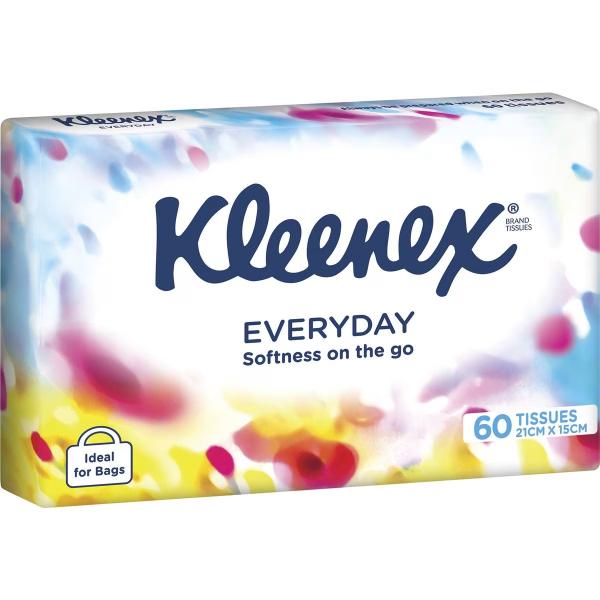 Kleenex Everyday On The Go Facial Tissues 60 pk