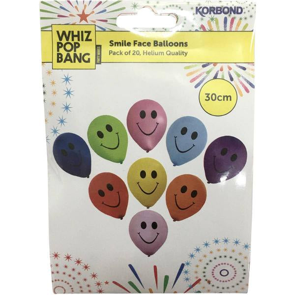 Korbond Smiley Balloons 20pk