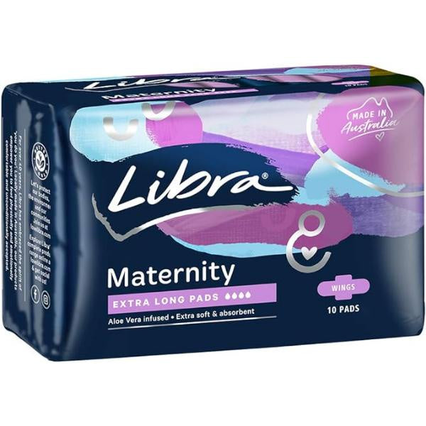 Libra Maternity Pads With Wings 10pk