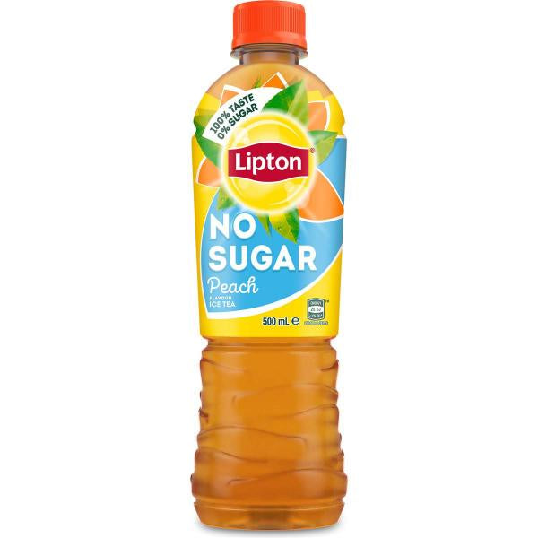 Lipton Peach Iced Tea No Sugar 500ml