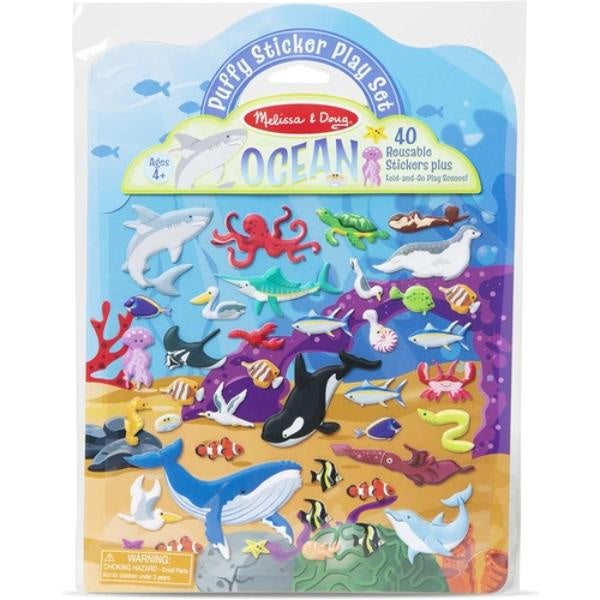 M&D - Reusable Puffy Sticker Play Set- Ocean