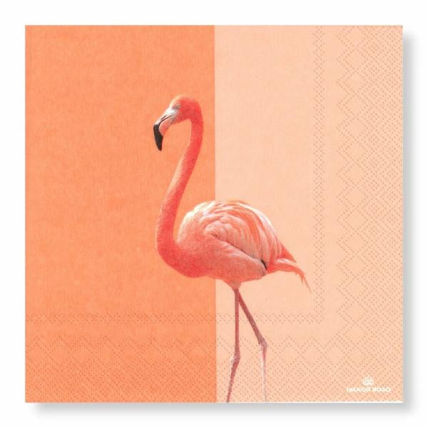 Manor Road Flamingo Napkin - Luncheon