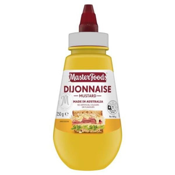 Masterfoods Mustard Dijonnaise Smooth & Creamy Squeeze Bottle 250g