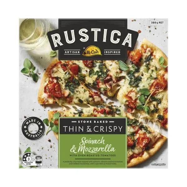 McCain Rustica Spinach and Mozzarella Pizza 380g