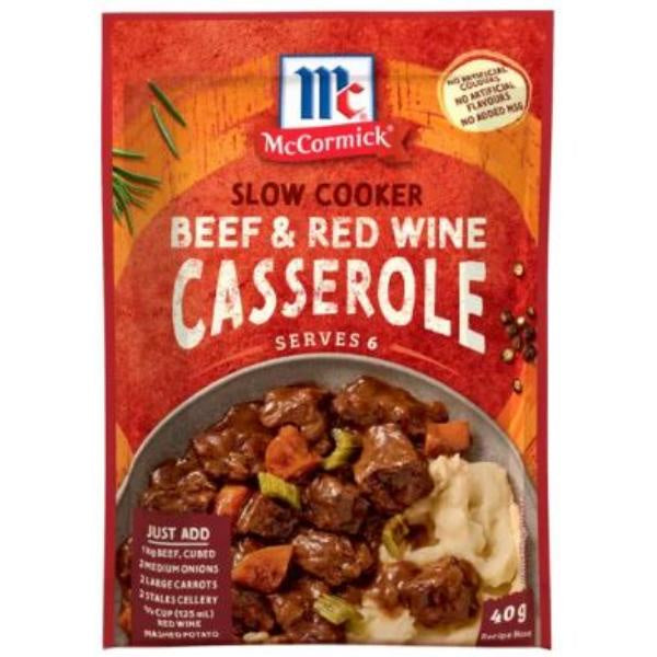 McCormick Slow Cooker Beef & Red Wine Casserole 40g