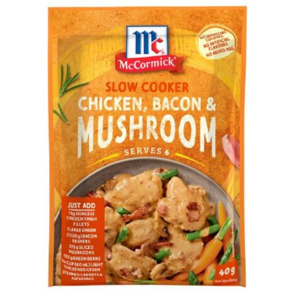 McCormick Slow Cooker Chicken Bacon & Mushroom 40g