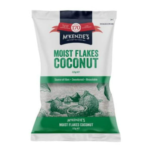 McKenzies Moist Coconut Flakes 225g