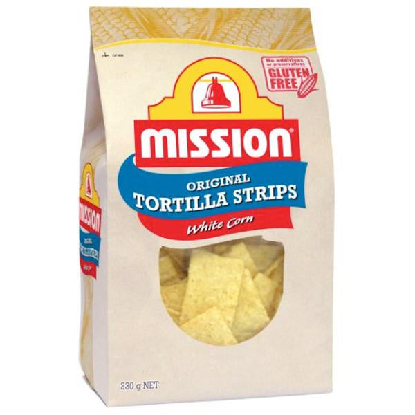 Mission Tortillas Strip White Corn 230g