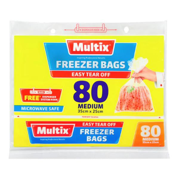 Multix Freezer Bags Tear Off Medium 80pk