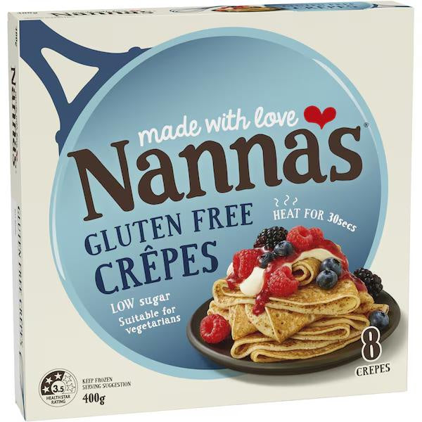 Nannas French Style Crepes 400g (GF)