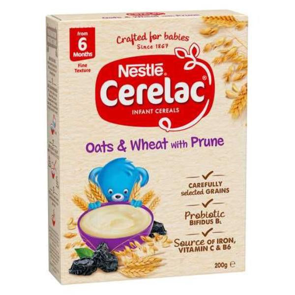 Nestle Cerelac Infant Cereal - Oats & Wheat With Prune 6mths 200g