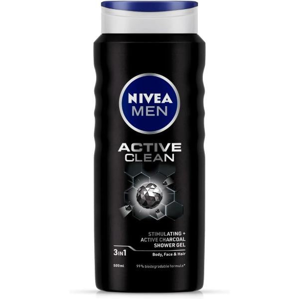 Nivea Men Shower Gel Active Clean 500ml