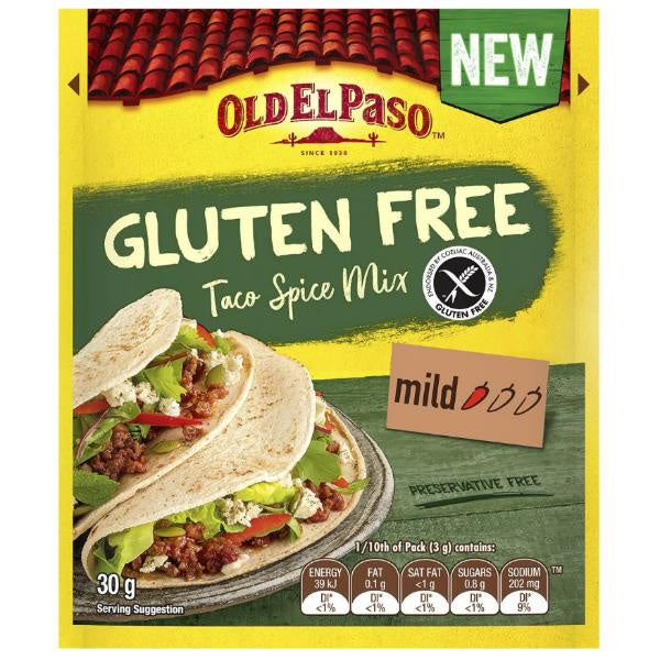 Old El Paso Gluten Free Taco Spice Mix Mild 30g