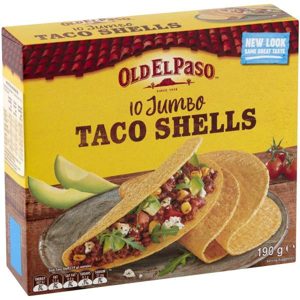 Old El Paso Jumbo Taco Shells 10pk