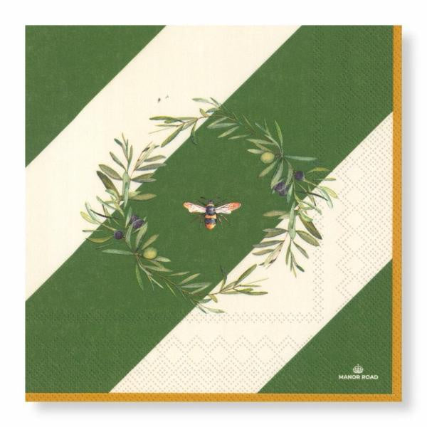 Olive & Bee Napkins - Dinner