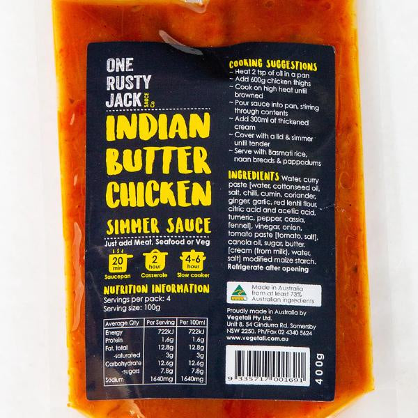 One Rusty Jack Indian Butter Chicken Simmer Sauce 400g