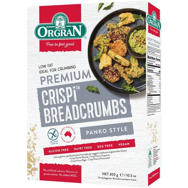 Orgran Premium Gluten Free Panko Style Bread Crumbs 300g