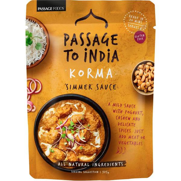 Passage To India Sauce Korma Curry 375g