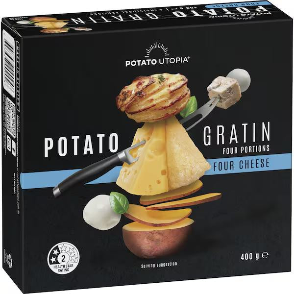Potato Utopia Cheese Gratin 400g  4pk