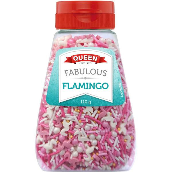 Queen Fabulous Flamingo Sprinkles 110g