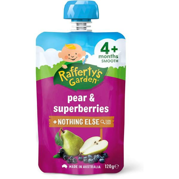 Rafferty's Garden Pear & Superberries 4mths+ 120g