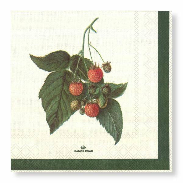 Raspberry Harvest Napkins - Cocktail