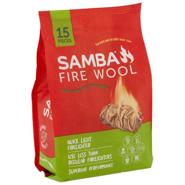 Samba Fire Wool Firelighters 15pk