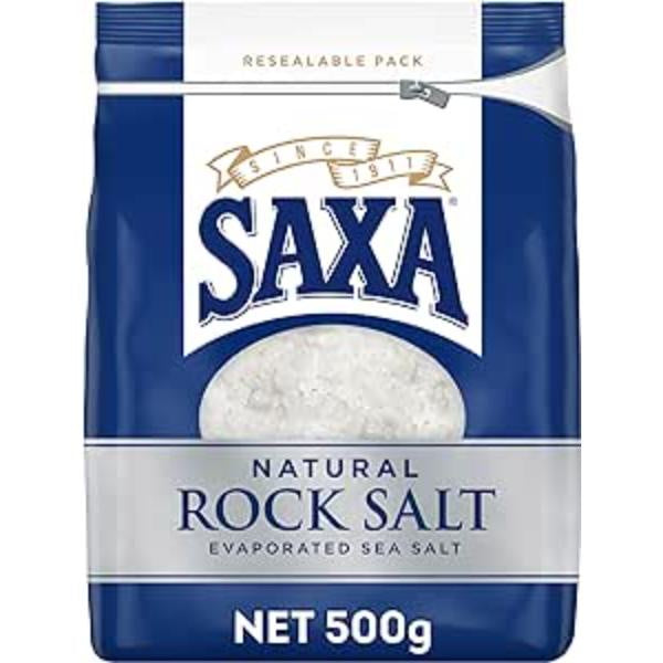 Saxa Natural Rock Salt 500g