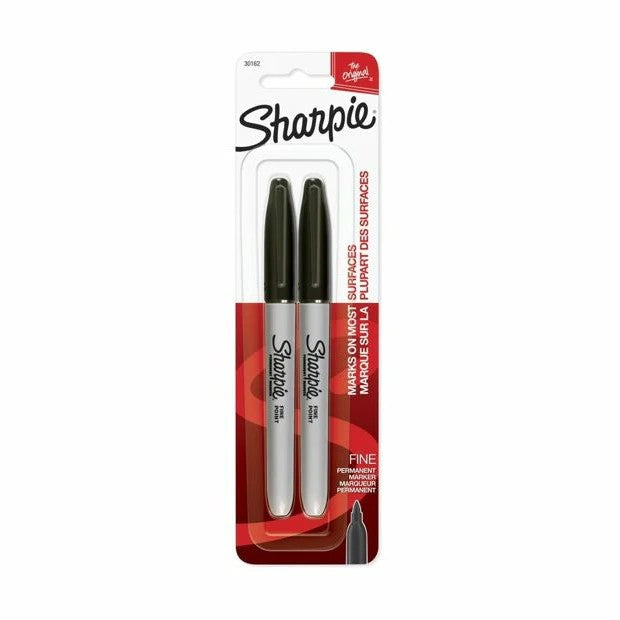 Sharpie Fine Point Permanent Marker Black 2pk