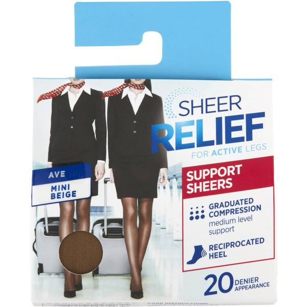 Sheer Relief Compression Sheers Mini Beige X Tall