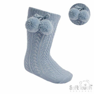 Soft Touch Pom Pom Knee Sock