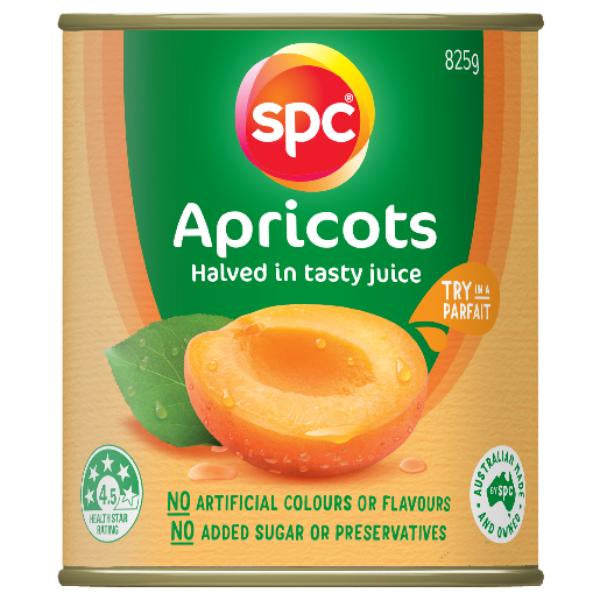 Spc Apricots Halved In Juice 825g