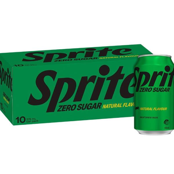 Sprite Lemonade No Sugar 375ml x 10pk