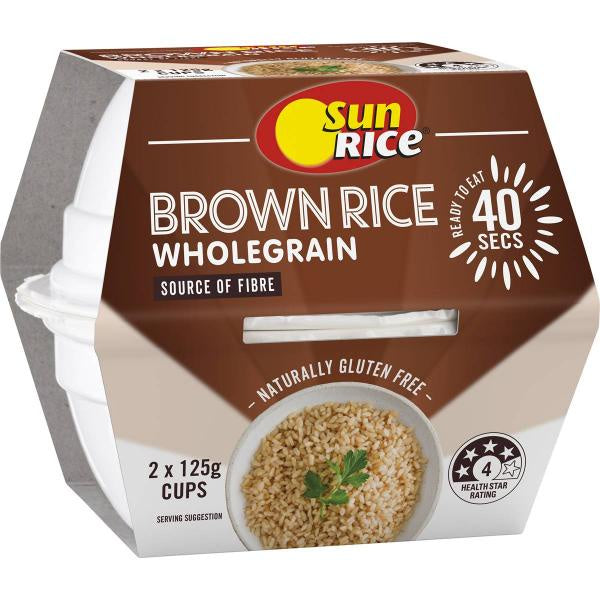 Sun Rice Brown Rice Microwave Cup 2pk