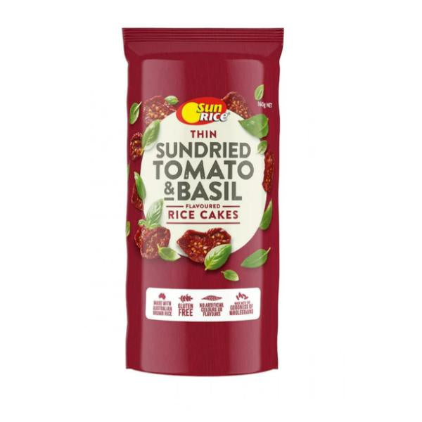 Sun Rice Thin Sundried Tomato & Basil Rice Cakes 160g